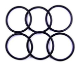 O Ring BS007 3.69mm Inside dia x 1.78mm VITON Packet of 6
